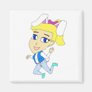 chibi bunnygirl magneet