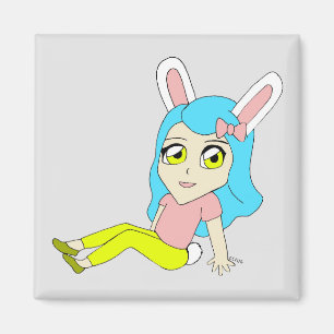 chibi bunnygirl magneet