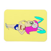 chibi bunnygirl magneet (Horizontaal)
