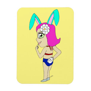 chibi bunnygirl magneet