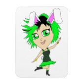chibi bunnygirl magneet (Verticaal)