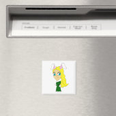 chibi bunnygirl magneet (Insitu (Vaatwasser))