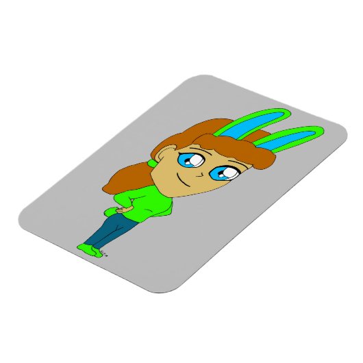 chibi bunnygirl magneet (Linkerzijde)