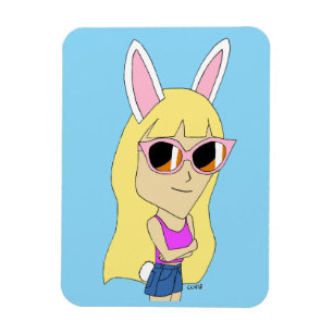 chibi bunnygirl magneet