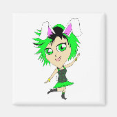 chibi bunnygirl magneet (Voorkant)