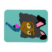 chibi bunnygirl magneet (Horizontaal)