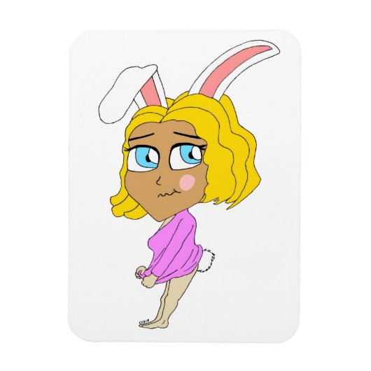 chibi bunnygirl magneet (Verticaal)