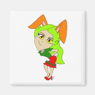 chibi bunnygirl magneet