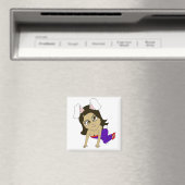 chibi bunnygirl magneet (Insitu (Vaatwasser))
