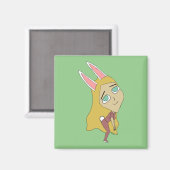 chibi bunnygirl magneet (Voorkant / Achterkant)