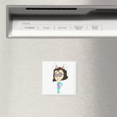 chibi bunnygirl magneet (Insitu (Vaatwasser))