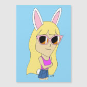 chibi bunnygirl magnet (Voorkant)