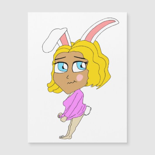 chibi bunnygirl magnet (Voorkant)