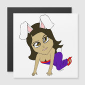 chibi bunnygirl magnet (Voorkant / Achterkant)