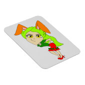 chibi bunnygirl magnet magneet (Rechterzijde)
