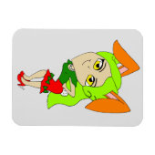 chibi bunnygirl magnet magneet (Horizontaal)