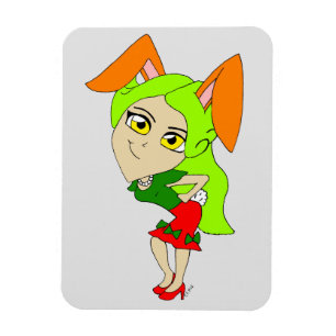 chibi bunnygirl magnet magneet