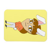 chibi bunnygirl magnet magneet (Horizontaal)