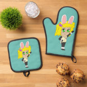 chibi bunnygirl ovenwant & pannenlap set (Top down)