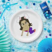 chibi bunnygirl papieren bordje (Feest)