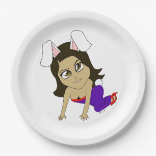 chibi bunnygirl papieren bordje