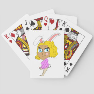 chibi bunnygirl pokerkaarten