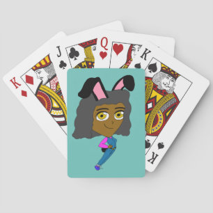 chibi bunnygirl pokerkaarten