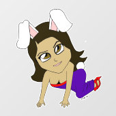 chibi bunnygirl raamsticker (Vel)