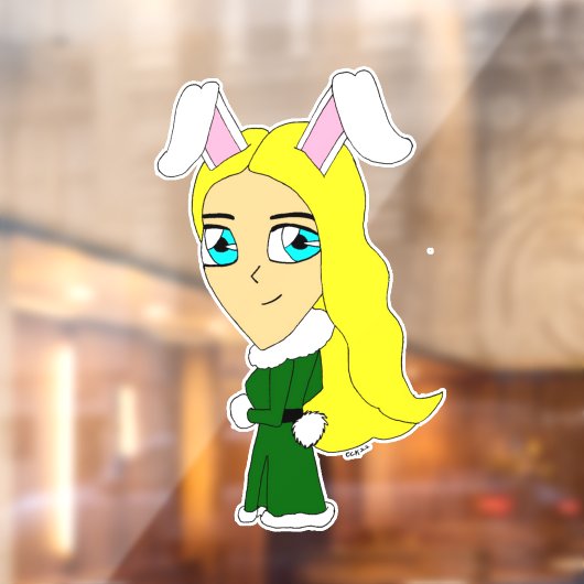 chibi bunnygirl raamsticker (Vel 2)