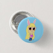 chibi bunnygirl ronde button 3,2 cm (Voorkant /achterkant)