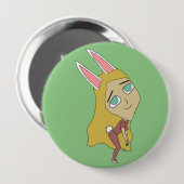 chibi bunnygirl ronde button 4,0 cm (Voorkant /achterkant)
