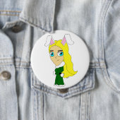 chibi bunnygirl ronde button 4,0 cm (In situ)