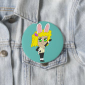 chibi bunnygirl ronde button 4,0 cm (In situ)