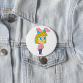 chibi bunnygirl ronde button 7,6 cm (In situ)