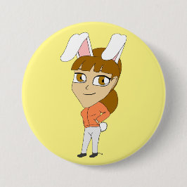 chibi bunnygirl ronde button 7,6 cm