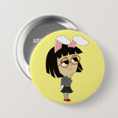 chibi bunnygirl ronde button 7,6 cm (Voorkant /achterkant)