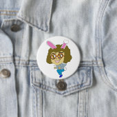 chibi bunnygirl ronde button 7,6 cm (In situ)
