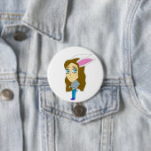 chibi bunnygirl ronde button 7,6 cm (In situ)