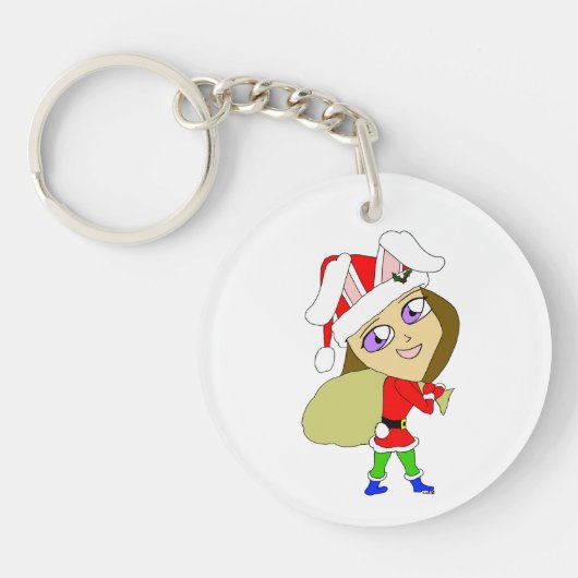 chibi bunnygirl sleutelhanger (Voorkant)