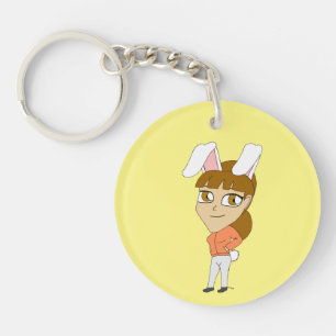 chibi bunnygirl sleutelhanger