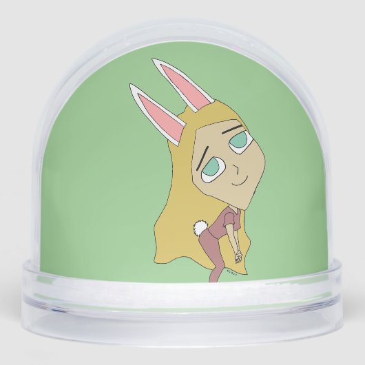 chibi bunnygirl sneeuwbol (Voorkant)