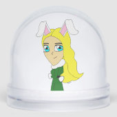 chibi bunnygirl sneeuwbol (Voorkant)