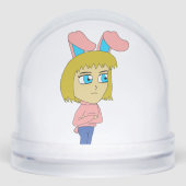 chibi bunnygirl sneeuwbol (Voorkant)