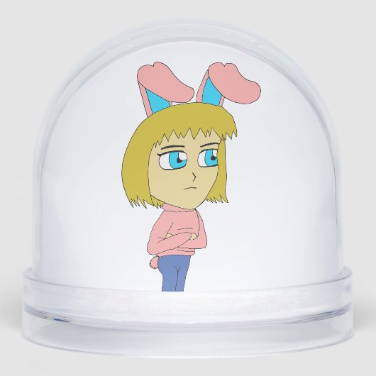 chibi bunnygirl sneeuwbol (Voorkant)