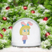 chibi bunnygirl sneeuwbol (Kerstmis)