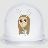 chibi bunnygirl sneeuwbol (Voorkant)
