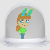 chibi bunnygirl sneeuwbol (Voorkant)