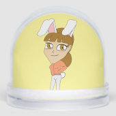 chibi bunnygirl sneeuwbol (Voorkant)