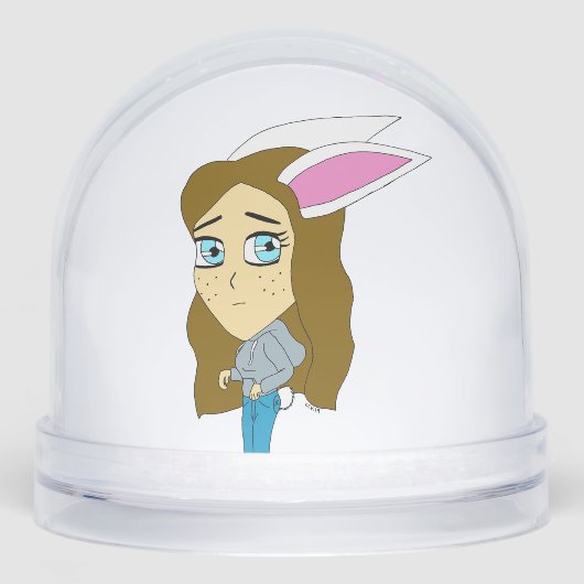 chibi bunnygirl sneeuwbol (Voorkant)