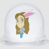 chibi bunnygirl sneeuwbol (Achterkant)